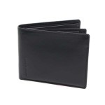 Lederen billfold anti-skim met uitneembare kaarthouder All Black MAV-AB-005-01